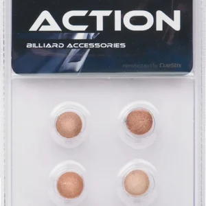 Action QT6GP Standard Pool Cue Tips - Blister Pack of 6