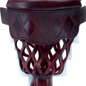 TPPK05 Burgundy Diamond Leather Shield Pockets