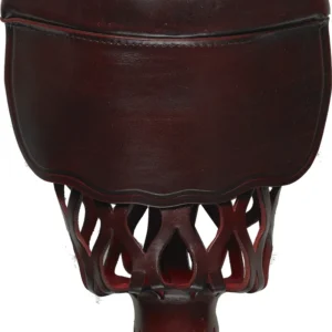 TPPK08 Burgundy Leather Shield Pockets