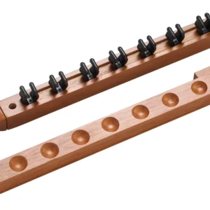WR2P8 8 Cue Wall Rack w/ Clips