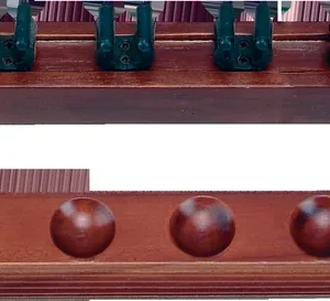 WR6S 6 Cue Wall Rack w/ Clips
