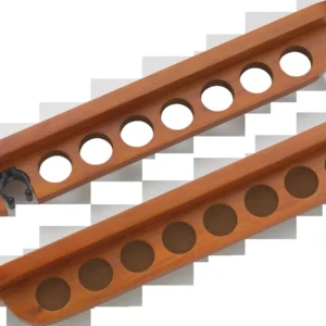 WR7WC 7 Cue Wall Rack w/ Bridge Clip